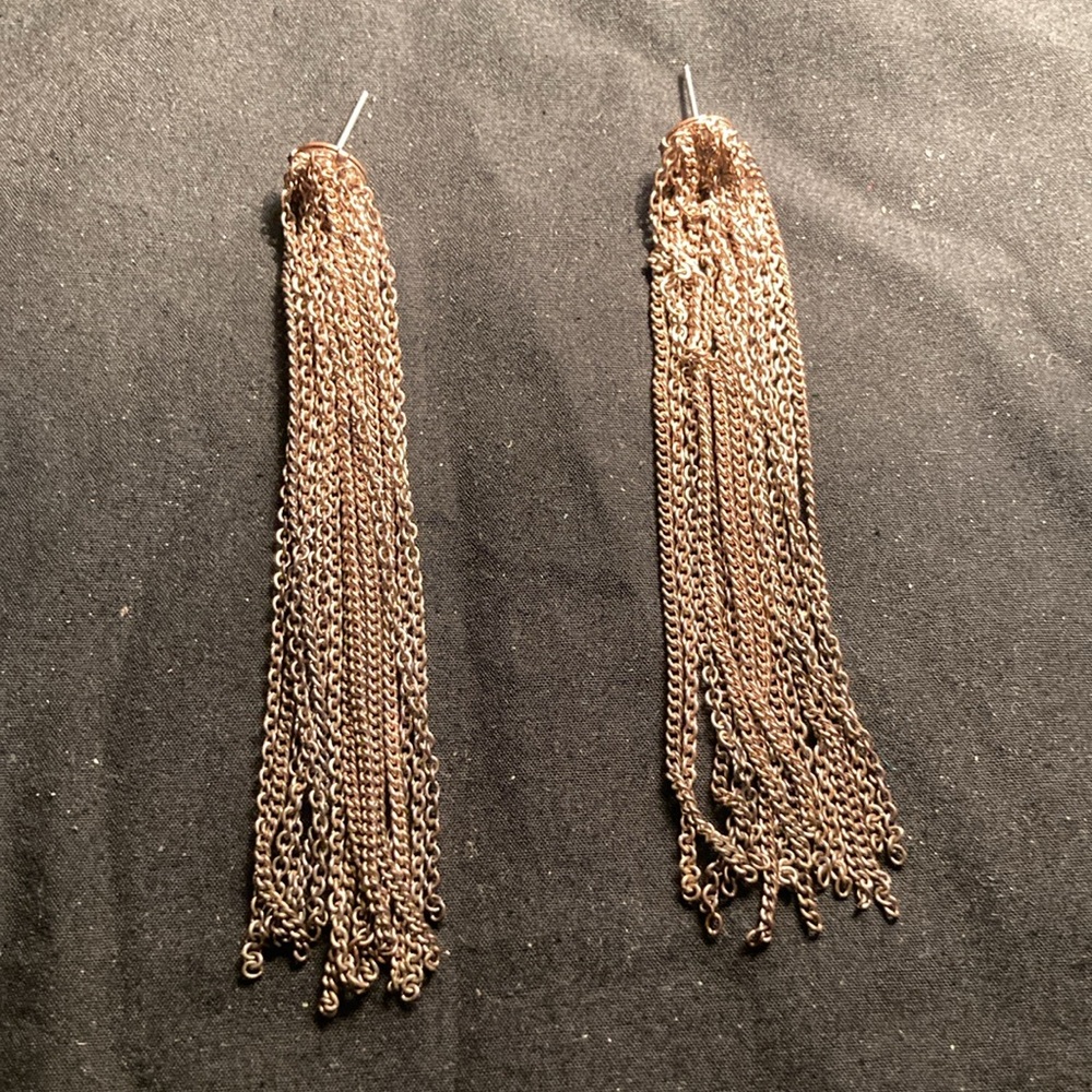 Rose Gold Chain Earrings